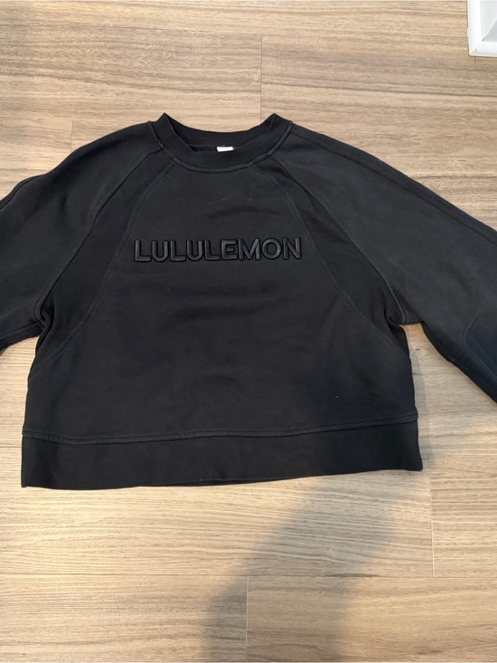 lululemon athletica Tops - lululemon athletica Black Crewneck Sweatshirt with Tag